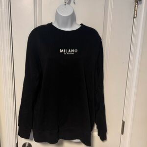 Milano Di Rouge Black Crewneck sweatshirt